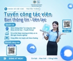 THÔNG BÁO TUYỂN CỘNG TÁC VIÊN BAN THÔNG TIN – LIÊN LẠC KHOA XÃ HỘI HỌC – TRUYỀN THÔNG