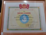 Niềm vinh dự khi nhận bằng khen từ Ban Chấp hành Trung ương Hội Sinh viên Việt Nam 