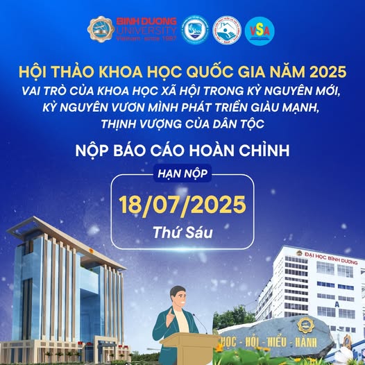THÔNG BÁO NHẮC LẠI THỜI HẠN NỘP BÀI HỘI THẢO KHOA HỌC QUỐC GIA 2025