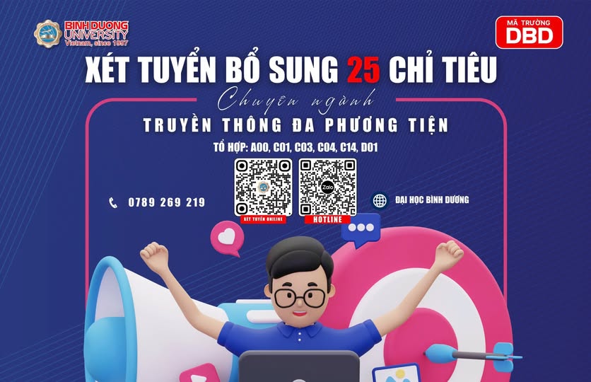 CƠ HỘI ĐẶC BIỆT – NGÀNH XÃ HỘI HỌC CHUYÊN NGÀNH TRUYỀN THÔNG ĐA PHƯƠNG TIỆN XÉT TUYỂN BỔ SUNG 25 CHỈ TIÊU!