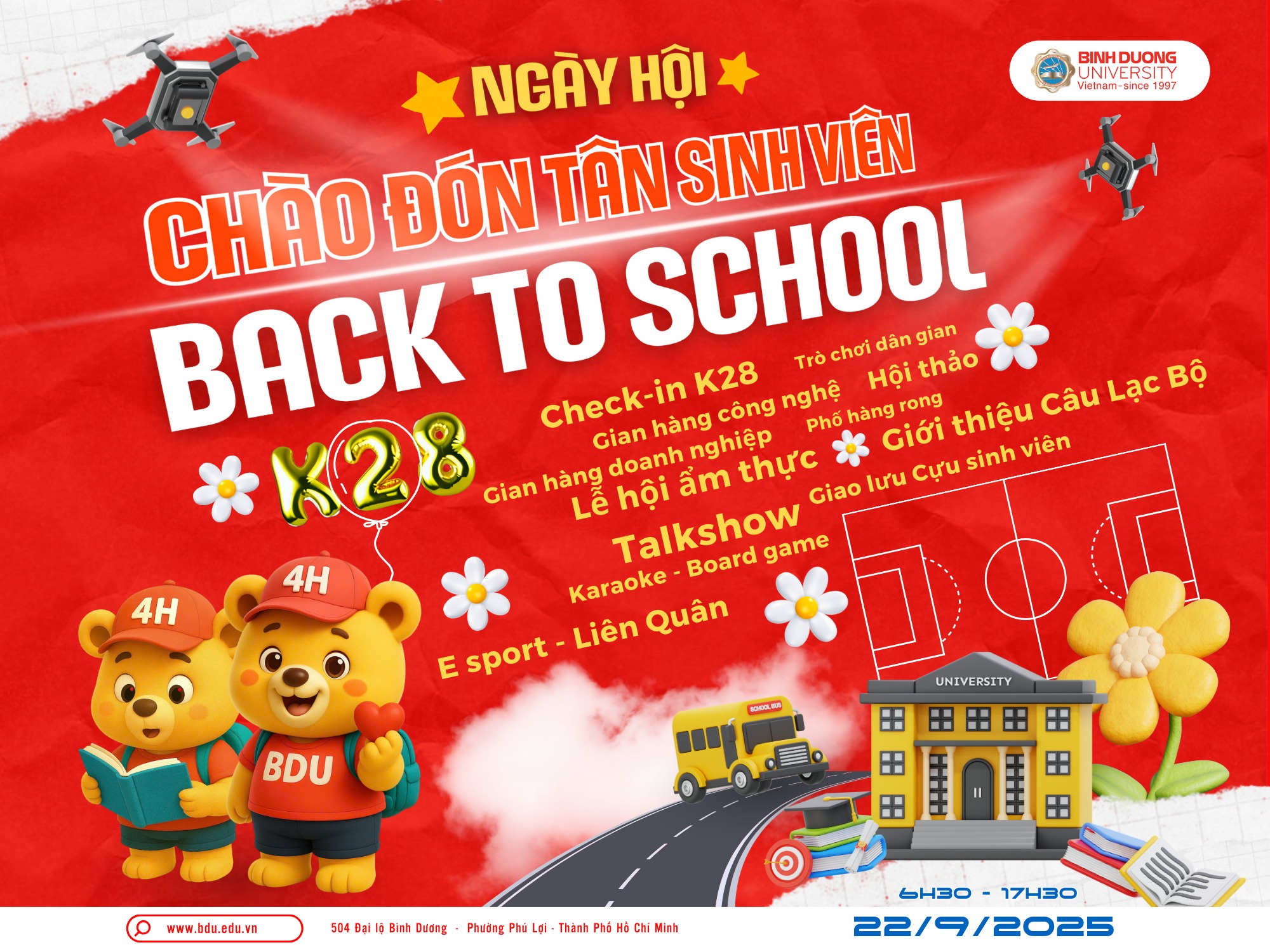 NGÀY HỘI CHÀO ĐÓN TÂN SINH VIÊN K28 – BDU