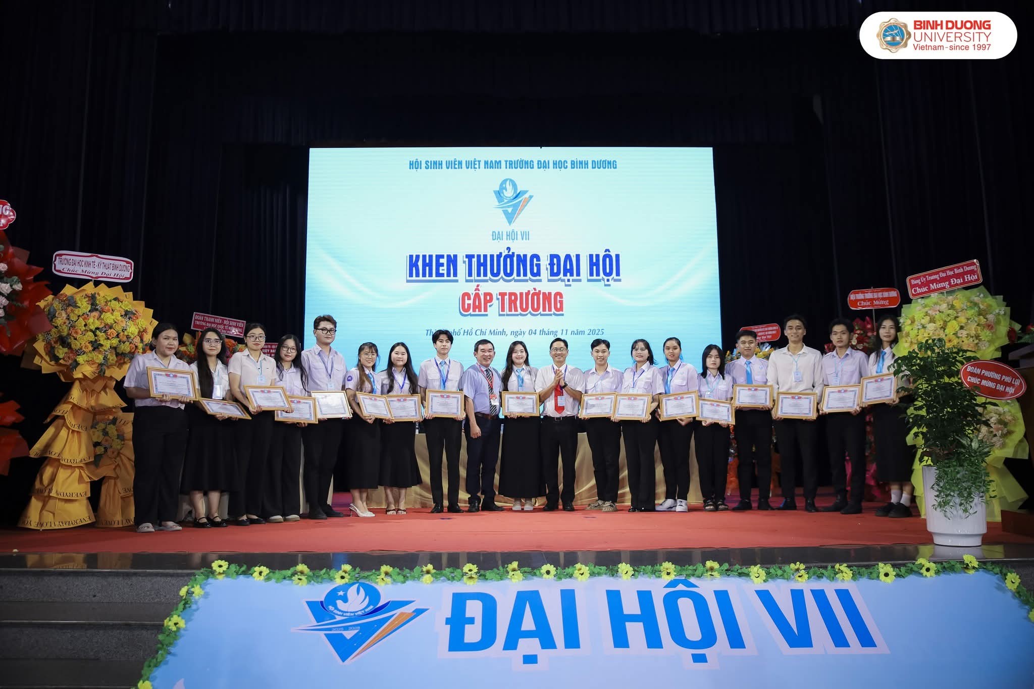 ĐẠI HỘI ĐẠI BIỂU HỘI SINH VIÊN VIỆT NAM TRƯỜNG ĐẠI HỌC BÌNH DƯƠNG LẦN THỨ VII, NHIỆM KỲ 2025 – 2028