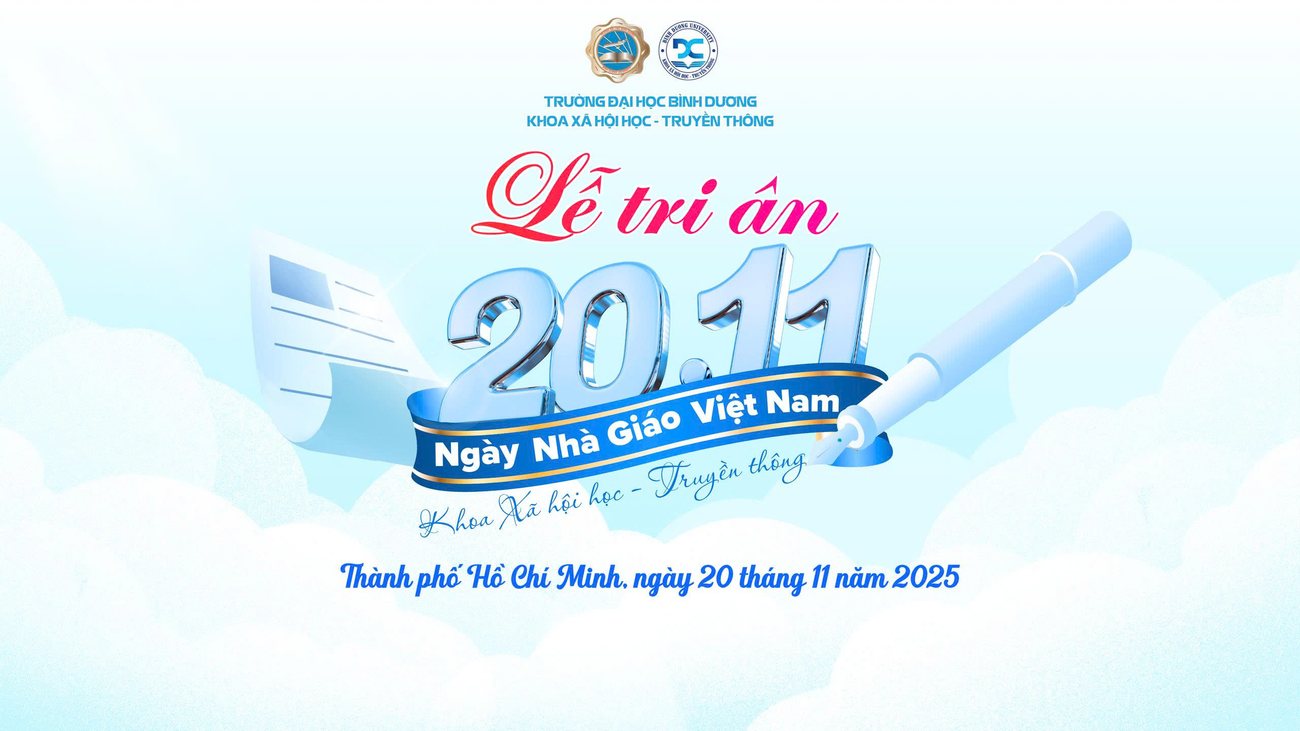 LỄ TRI ÂN NHÀ GIÁO VIỆT NAM 20/11  KHOA XÃ HỘI HỌC - TRUYỀN THÔNG