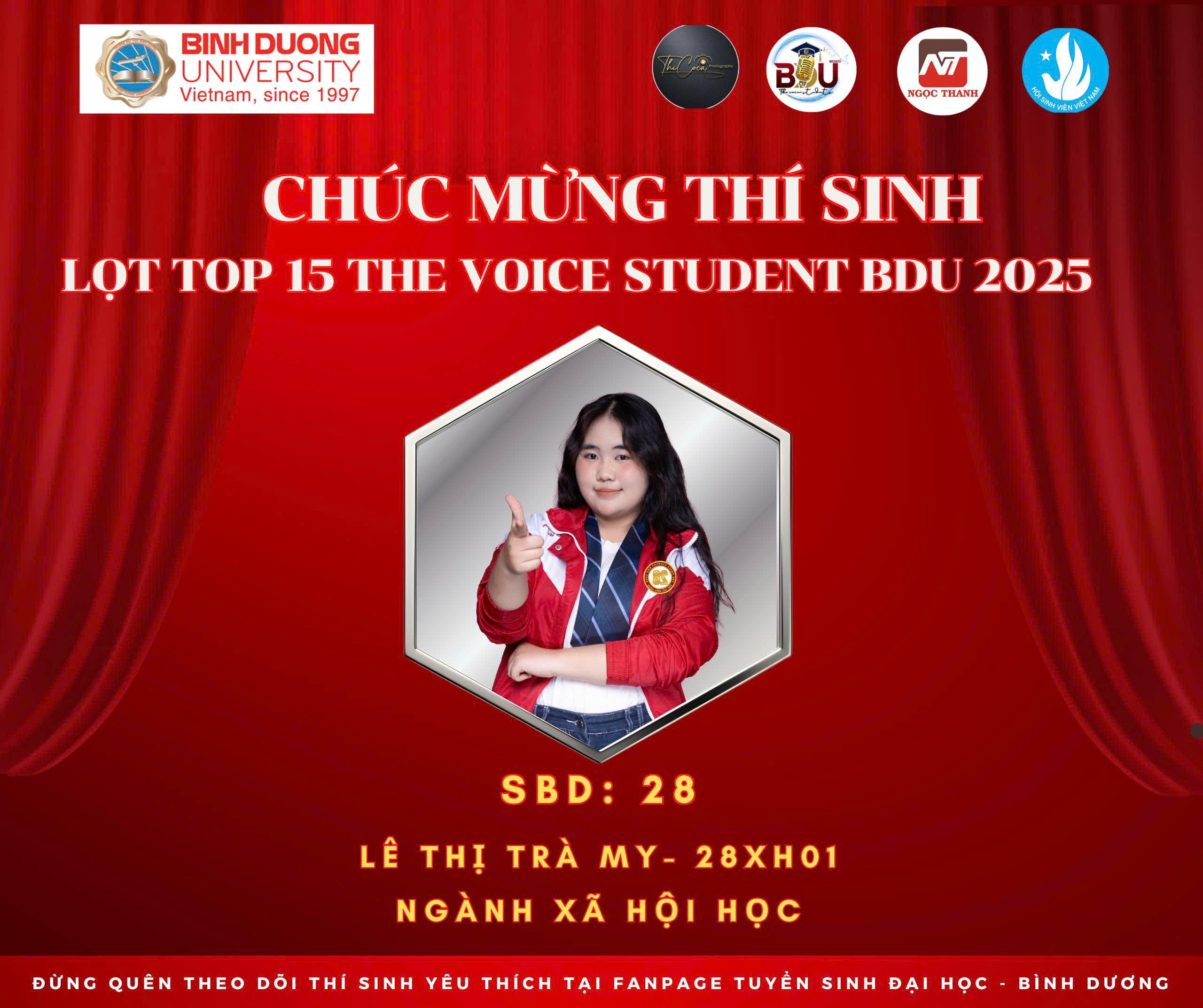 HÃY GẮNG HẾT MÌNH TẠI CHUNG KẾT 1, THE VOICE STUDENTS BDU - TRÀ MY NHÉ!