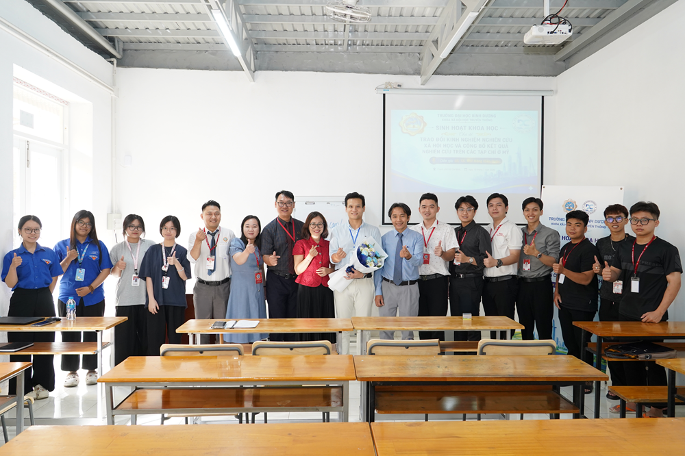 KHOA XÃ HỘI HỌC TRUYỀN THÔNG - TRƯỜNG ĐẠI HỌC BÌNH DƯƠNG TỔ CHỨC SINH HOẠT KHOA HỌC